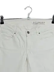 Vorschaubild 2 von Damen Jeans Slim Fit Weiß Gr. 34 W34 Hose Stretch