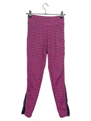 Vorschaubild 1 von Damen Leggings Logo-Print Pink Schwarz Gr. XS Streetwear
