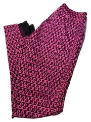 Vorschaubild 2 von Damen Leggings Logo-Print Pink Schwarz Gr. XS Streetwear