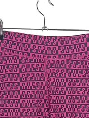 Vorschaubild 3 von Damen Leggings Logo-Print Pink Schwarz Gr. XS Streetwear