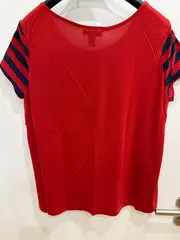 Vorschaubild 2 von Damen T-Shirt Gr. M Baumwolle Gestreift Maritim Kurzarm Freizeit