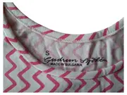 Vorschaubild 3 von Damen Top Tanktop Gr. S Rosa Zickzack Modal Baumwolle