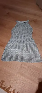 Vorschaubild 4 von Premium Damen Sommerkleid Gr. 38 Weiß Geometrisch Muster