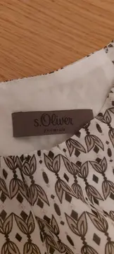 Vorschaubild 5 von Premium Damen Sommerkleid Gr. 38 Weiß Geometrisch Muster