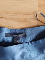 Vorschaubild 2 von A-Linienrock Damen Midirock Elegant Uni Blau Gr. 38 M