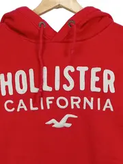 Vorschaubild 3 von Kapuzenpullover Herren M Rot California Logo Hoodie Sweatshirt
