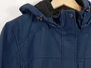 Vorschaubild 4 von Outdoorjacke Damen Blau Gr. 44/XXL Kapuze Polyester Herbst Winter