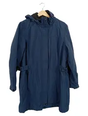 Vorschaubild 1 von Outdoorjacke Damen Blau Gr. 44/XXL Kapuze Polyester Herbst Winter