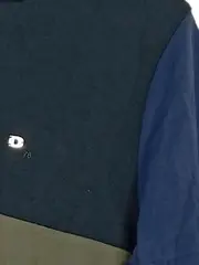 Vorschaubild 4 von Herren Poloshirt Gr. M Colorblock Navy Oliv Reißverschluss