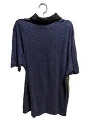 Vorschaubild 2 von Herren Poloshirt Gr. M Colorblock Navy Oliv Reißverschluss