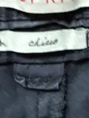 Vorschaubild 4 von Damen Chino Stoffhose Gr. 34 XS Blau mit Gürtel Slim