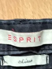 Vorschaubild 3 von Damen Chino Stoffhose Gr. 34 XS Blau mit Gürtel Slim