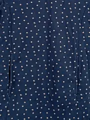 Vorschaubild 4 von Mädchen Sweatkleid Gr. 146/152 Blau Punkte Langarm