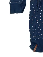 Vorschaubild 5 von Mädchen Sweatkleid Gr. 146/152 Blau Punkte Langarm