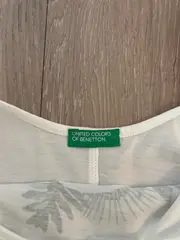 Vorschaubild 6 von BENETTON Mädchen T-Shirt Good Vibes Tropical Print Gr. 150/152 Weiß