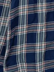 Vorschaubild 4 von EDC Damen Hemdbluse Kariert Baumwolle Langarm Freizeit Blau Gr. L