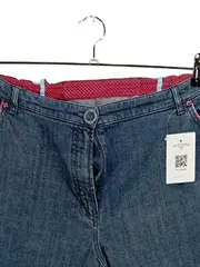 Vorschaubild 2 von Damen Jeans Straight Leg Gr. 50 Blau Baumwolle