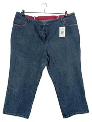 Vorschaubild 1 von Damen Jeans Straight Leg Gr. 50 Blau Baumwolle