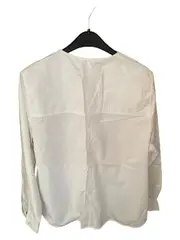 Vorschaubild 3 von Damen Bluse Hemd Weiß Gr. 38 M Baumwolle Minimalistisch