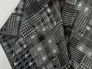 Vorschaubild 3 von Damen Cape Poncho Grau Kariert Fransen One Size