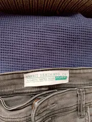 Vorschaubild 5 von Herren Jeans Regular Fit Grau W34/L31 Organic Denim Baumwolle
