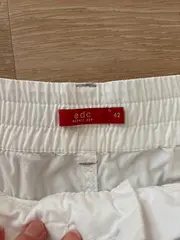 Vorschaubild 5 von EDC Damen Stoffhose Capri Casual Baumwolle Weiß Gr. 42 W33