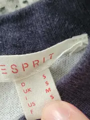 Vorschaubild 6 von Damen Pullover Gr. 36/S Blau Punkte 100% Baumwolle Langarm Casual