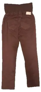 Vorschaubild 3 von Umstandshose Damen Gr. 40 Braun Baumwolle Schwangerschaftshose