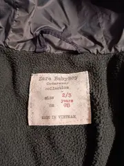 Vorschaubild 5 von Steppjacke Kinder Blau Gr. 98 Kapuze Reißverschluss Alltag