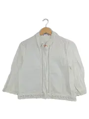 Vorschaubild 1 von Damen Bluse 34/XS Weiß mit Spitze und Häkeldetails