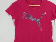 Vorschaubild 2 von T-Shirt Kinder Mädchen Gr. 164 Pink Logo Print Sport Shirt Baumwolle