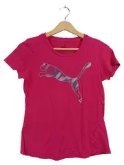 Vorschaubild 1 von T-Shirt Kinder Mädchen Gr. 164 Pink Logo Print Sport Shirt Baumwolle