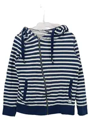 Vorschaubild 1 von Kapuzenjacke Damen Gr. S Blau Weiß Gestreift Maritim