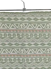 Vorschaubild 3 von Damen Minirock Gr. S Ethno Muster Grün Baumwolle Stretch