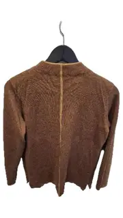 Vorschaubild 4 von Damen Pullover Gr. 40/L Braun Viskose Langarm Basic