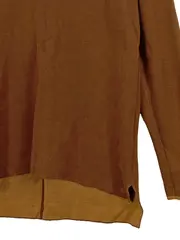 Vorschaubild 2 von Damen Pullover Gr. 40/L Braun Viskose Langarm Basic