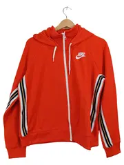 Vorschaubild 1 von Damen Trainingsjacke Gr. L Orange Kapuze Reißverschluss Sport Sweatjacke
