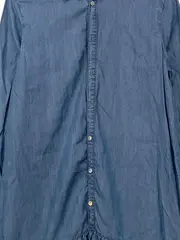 Vorschaubild 2 von Jeanskleid Gr. 176 Blau Midikleid Viskose Rüschen Freizeit