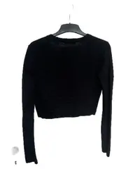 Vorschaubild 2 von Damen Bolero Strickjacke Schwarz Gr. S Cropped Basic