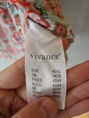 Vorschaubild 3 von Damen Top Ärmellos Gr. 40/42 Mintgrün Koralle Ornament Muster