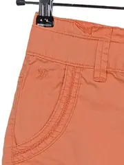 Vorschaubild 4 von Damen Minirock Gr. 32 Orange Baumwolle Knopfleiste