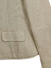 Vorschaubild 2 von Tweed Jacke Kinder Gr. 158 Beige Reißverschluss