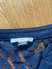 Vorschaubild 4 von Damen Langarmshirt Gr. S Blau Spitze V-Ausschnitt Viskose