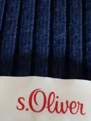 Vorschaubild 6 von Damen Pullunder Strickweste Gr. 42/XL Blau V-Ausschnitt