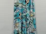 Vorschaubild 3 von Bohemian Maxikleid Sommerkleid Damen Gr. S 36 Türkis Floral