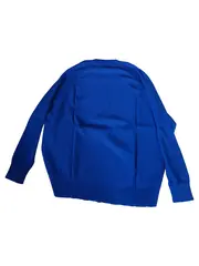 Vorschaubild 2 von Damen Pullover Gr. L Blau Baumwolle Rundhals Basic