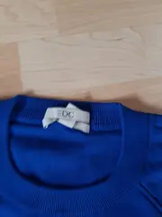 Vorschaubild 6 von Damen Pullover Gr. L Blau Baumwolle Rundhals Basic