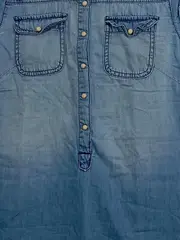 Vorschaubild 2 von Kids Jeanskleid Mädchen Gr. 164 Blau Ärmellos Hemdkleid