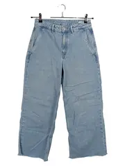 Vorschaubild 1 von Damen Jeans Wide Fit Cropped Hellblau W27 36 S Baumwolle