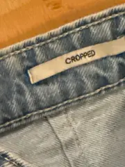 Vorschaubild 6 von Damen Jeans Wide Fit Cropped Hellblau W27 36 S Baumwolle